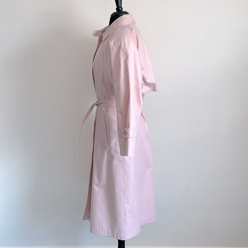Vintage London Fog Pink Trench Coat - Picture 4 of 11